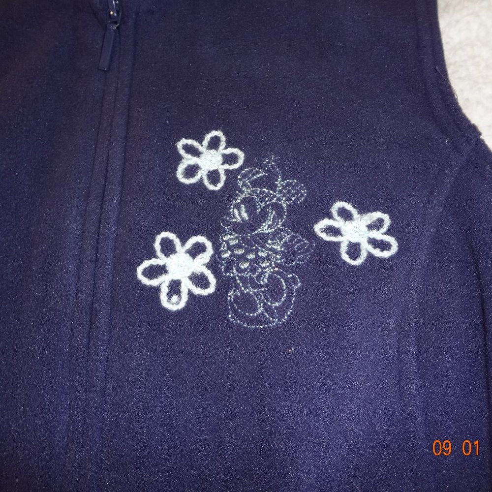 Walt Disney Minnie Mouse Fleece Navy Blue Vest